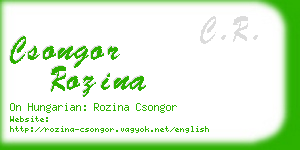 csongor rozina business card